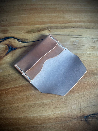 Flap wallet - Natural Glazed Rocado Shell Cordovan