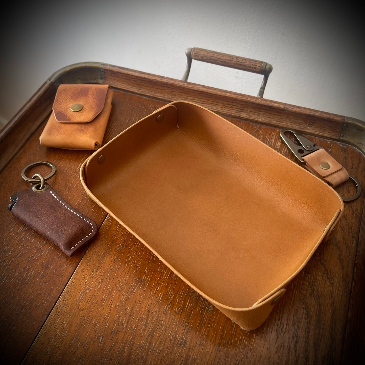 Valet Tray - Buttero Leather in 7 Colours