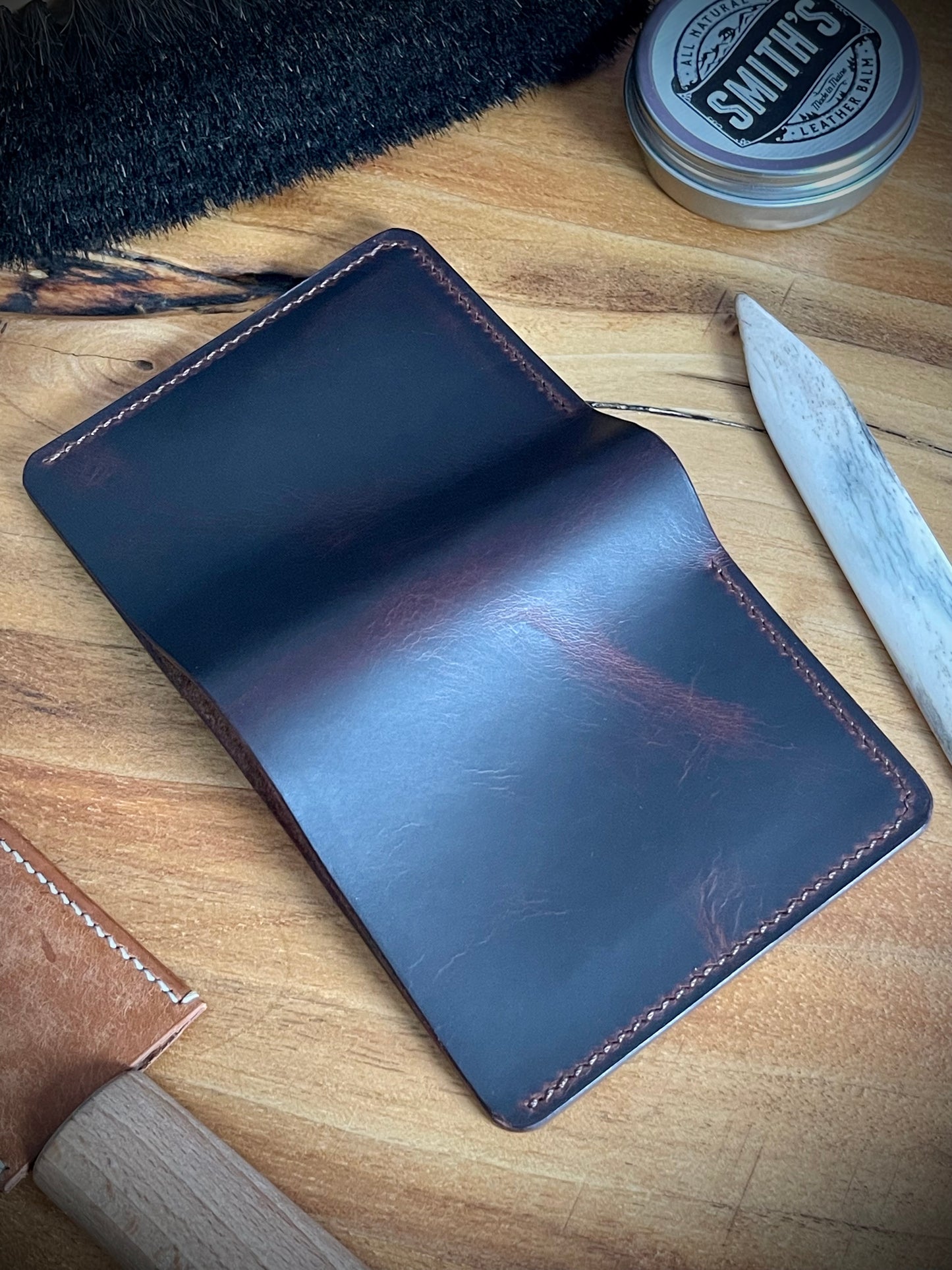 Lark Wallet - Wax Leather in 7 Colours