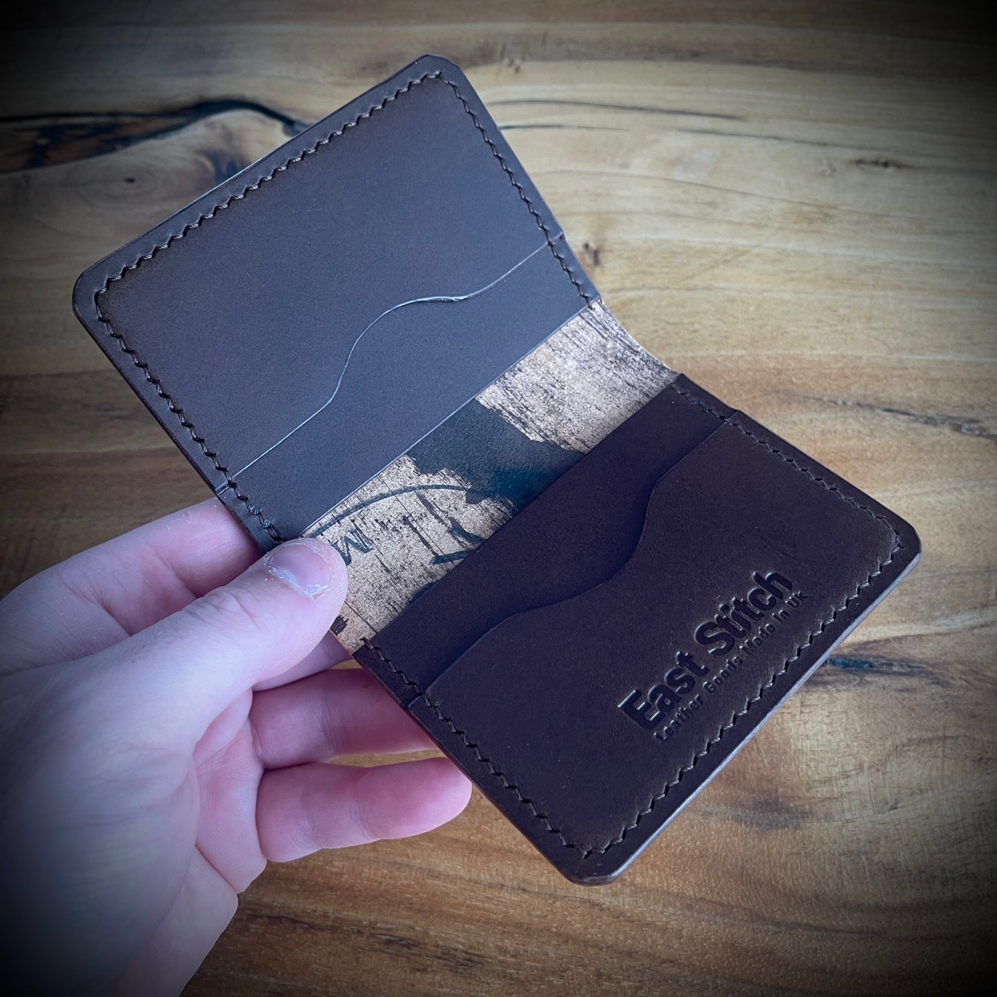 Abbey wallet - Brown Marbled Rocado Shell Cordovan and Brown Buttero