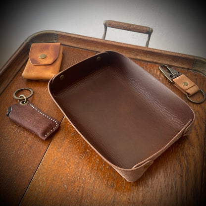 Valet Tray - Buttero Leather in 7 Colours