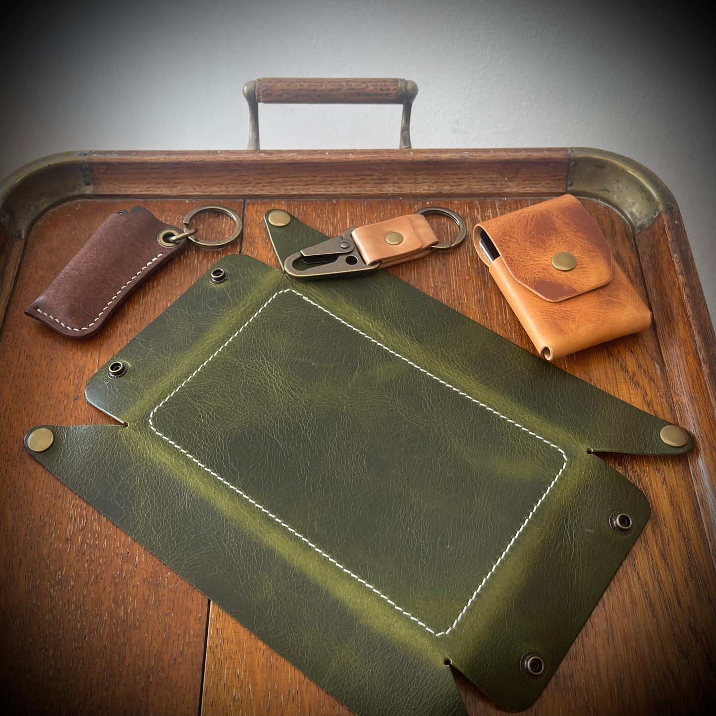 Valet Tray - Wax Leather in 7 Colours