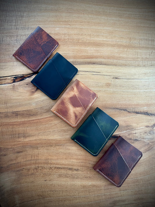 Broads Wallet - Wax Leather in 7 Colours