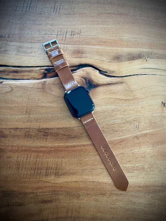 Apple Watch Strap - Whiskey Rocado Shell Cordovan