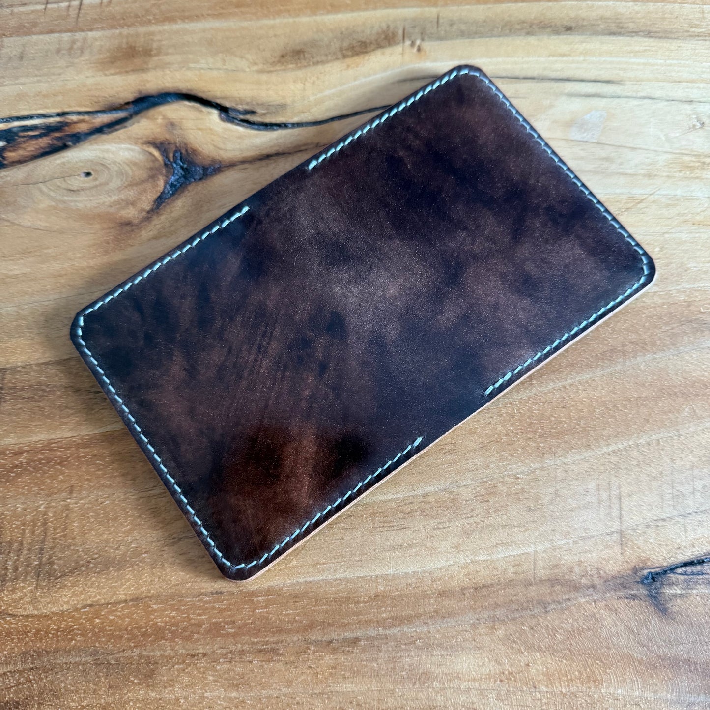 Cromer Wallet - Dark Brown Marbled Rocado Shell Cordovan