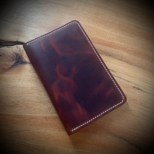 Field Notes Cover - Cognac Wax and Cognac Box