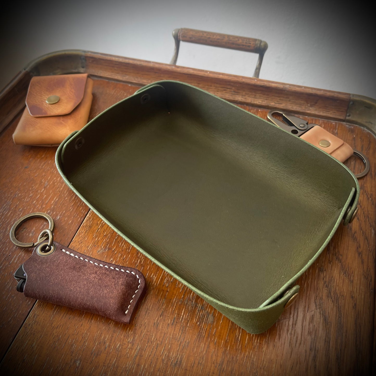 Valet Tray - Buttero Leather in 7 Colours