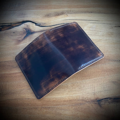 Abbey wallet - Brown Marbled Rocado Shell Cordovan and Brown Buttero