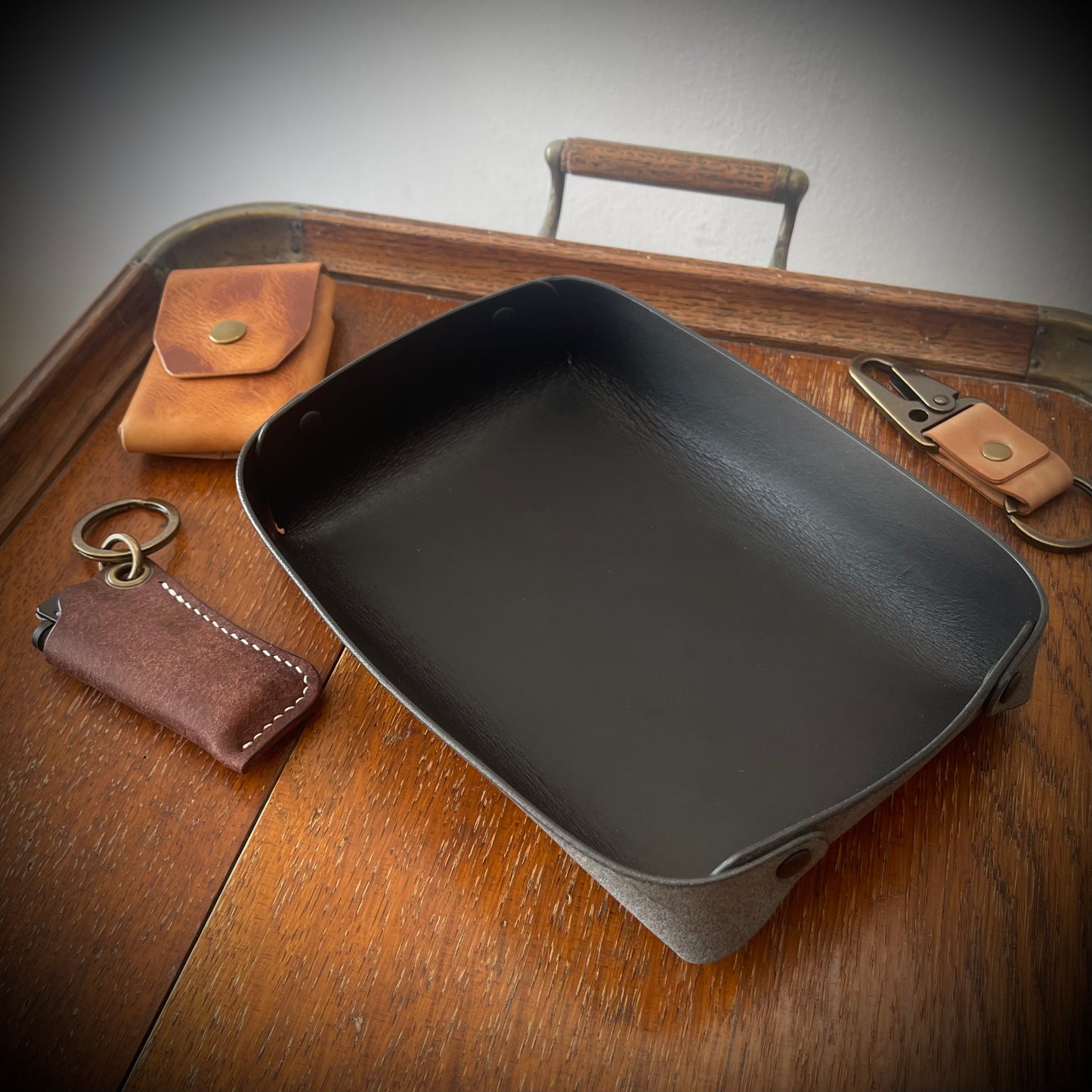 Valet Tray - Buttero Leather in 7 Colours