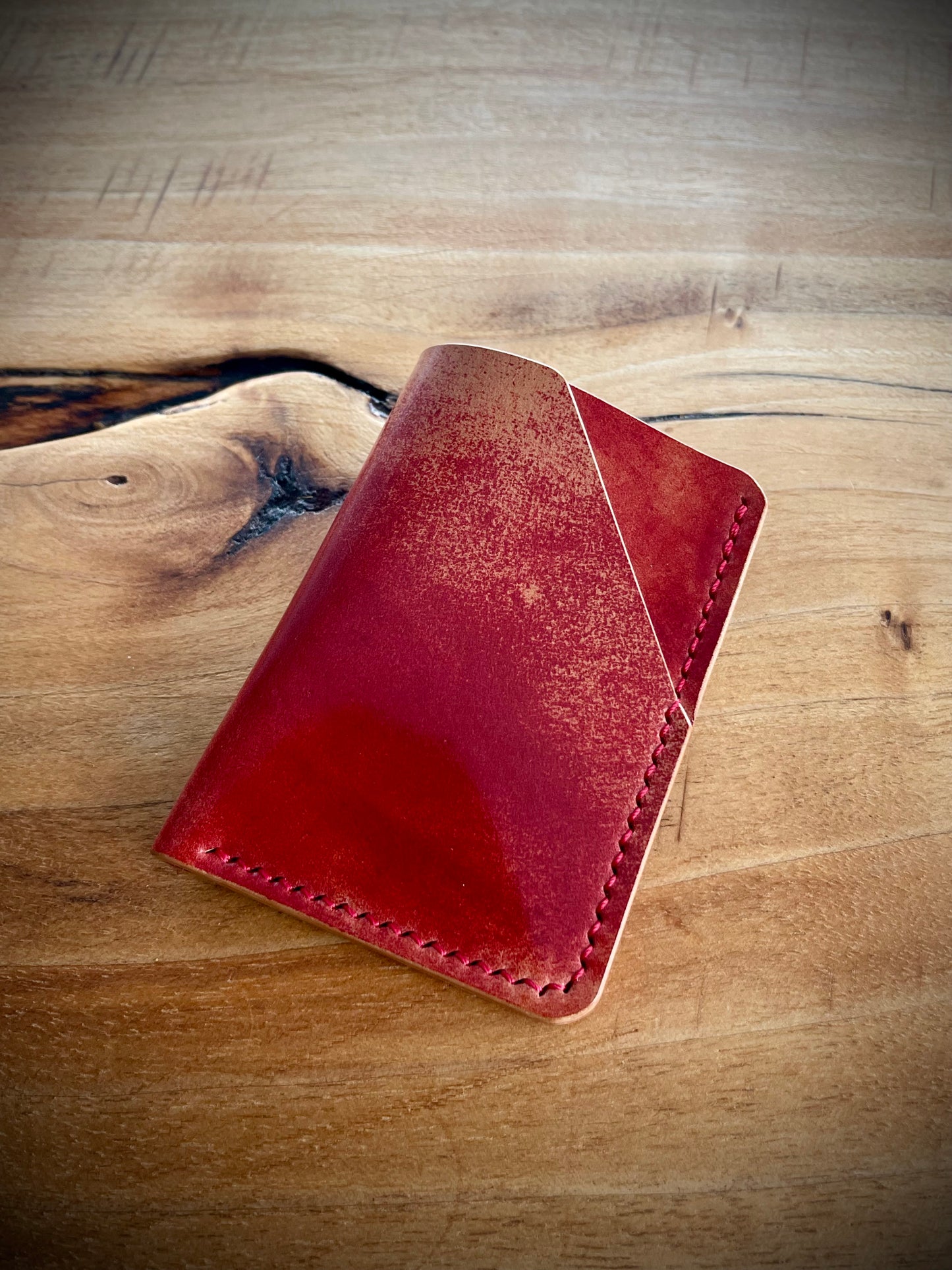 Broads Wallet - Marbled Red Rocado Shell Cordovan