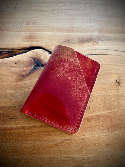 Broads Wallet - Marbled Red Rocado Shell Cordovan