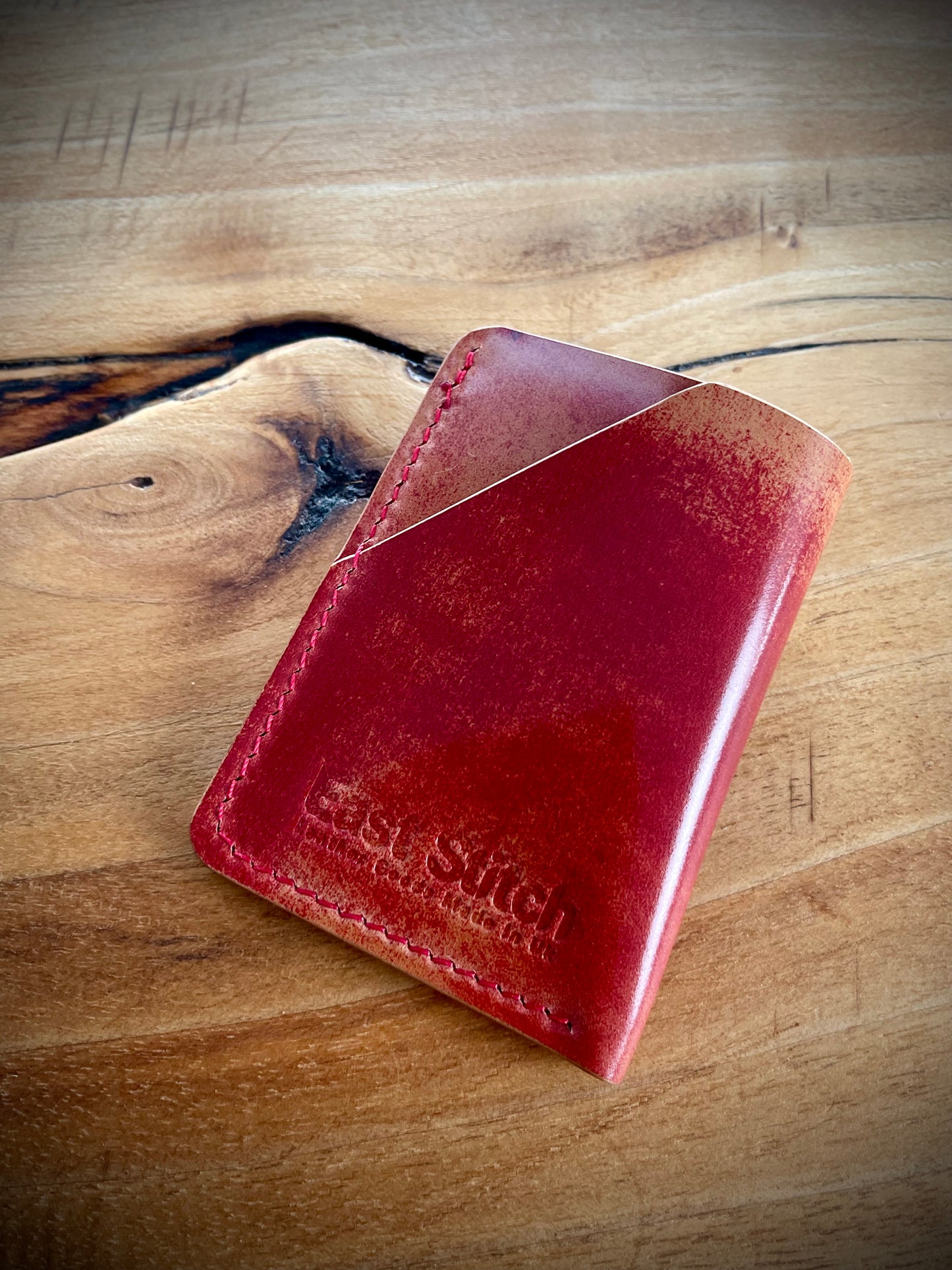 Broads Wallet - Marbled Red Rocado Shell Cordovan