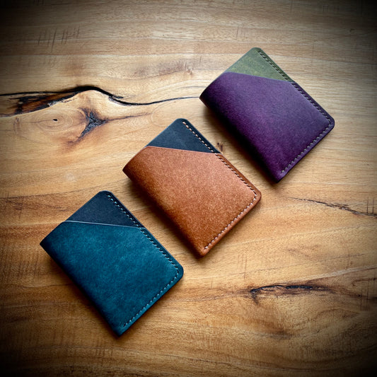Broads Wallet -  Mixed Pueblo Leather in 3 Colours